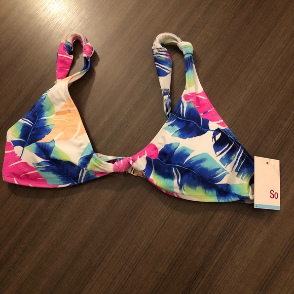 Floral swim bikini top. Brand new!! - Picture 2 of 9